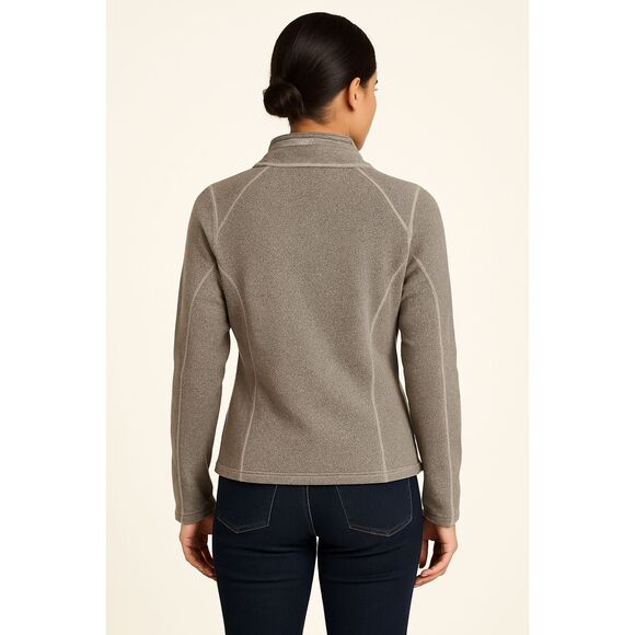 The North Face | Gray & Black 1/4 Zip Fleece Pullover Sweatshirt Size L | EUC - Picture 2 of 12